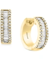 Effy Collection Effy Diamond Baguette Hoop Earrings (1 Ct. T.w.) In 14k White Gold Or 14k Yellow Gold In Yellow Gold