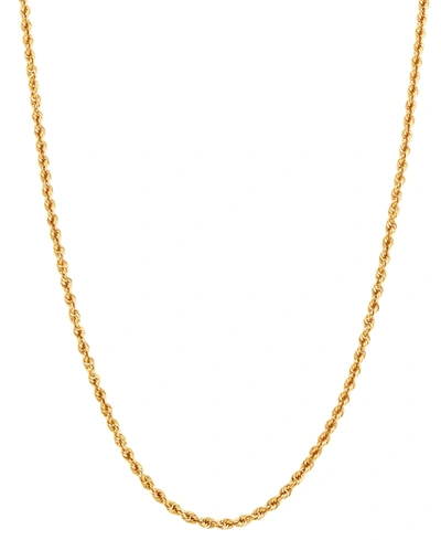 Macy's Rope Link 24" Chain Necklace In 14k Gold