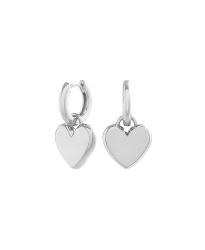 Olivia Burton Women's Timeless Classics Heart Hoops Earrings In Silver-tone