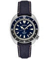 Seiko Men's Automatic Prospex Blue Nylon Strap Watch 42mm In Blue
