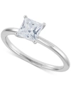 GROWN WITH LOVE IGI CERTIFIED LAB GROWN DIAMOND PRINCESS-CUT SOLITAIRE ENGAGEMENT RING (1 CT. T.W.) IN 14K WHITE GOL