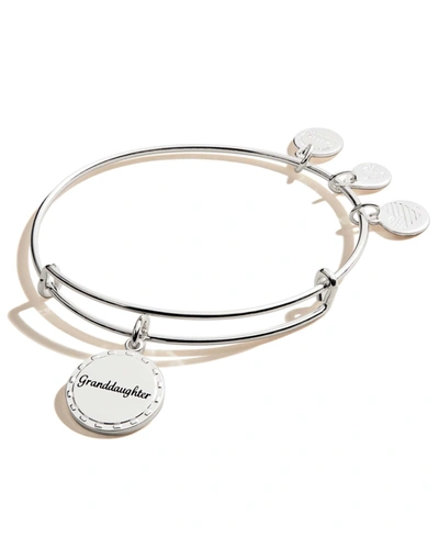 Alex And Ani Granddaughter By Your Side Charm Bangle In Silver-tone