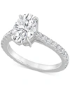 Badgley Mischka Certified Lab Grown Diamond Engagement Ring (2-1/2 Ct. T.w.) In 14k White Gold In K White Gold