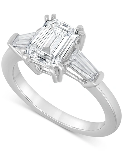 Badgley Mischka Certified Lab Grown Diamond Engagement Ring (2-1/2 Ct. T.w.) In 14k White Gold