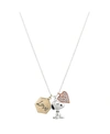 PEANUTS TRI-TONE SNOOPY "LOVE" PENDANT NECKLACE