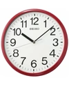 Seiko Classic Red Office Clock In Red And White