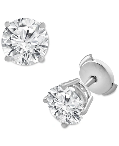 Badgley Mischka Certified Lab Grown Diamond Stud Earrings (4 Ct. T.w.) In 14k Gold In White Gold