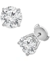 BADGLEY MISCHKA CERTIFIED LAB GROWN DIAMOND STUD EARRINGS (6 CT. T.W.) IN 14K GOLD