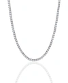 Oma The Label Tennis Collection Necklace In Silver Tone
