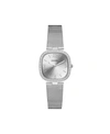 GUESS WOMEN'S SILVER-TONE STAINLESS STEEL MESH BRACELET WATCH 32MM