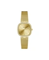 Guess Women's Gold-tone Stainless Steel Mesh Bracelet Watch 32mm In Gold-tone