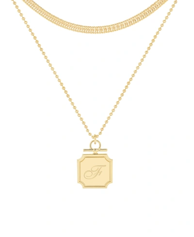 Brook & York Women's Margot Initial Layering Necklace Set In Gold - F