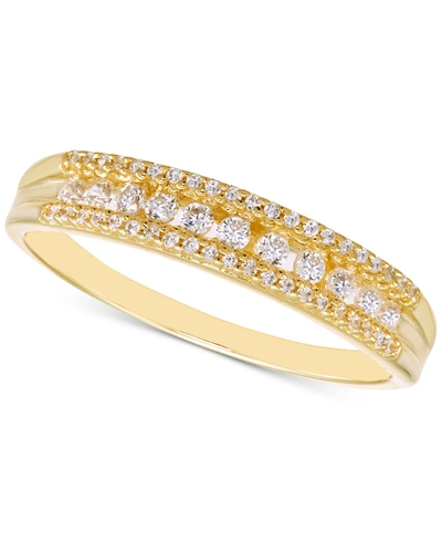 Macy's Diamond Band (1/4 Ct. T.w.) In 14k Gold In Yellow Gold