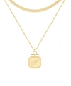 Brook & York 14k Gold Plated Willow Initial Layering Necklace Set In Gold - T