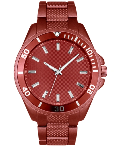 Inc International Concepts I.n.c. Men's Bracelet Watch 46mm, Created For Macy's In Red