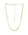 Ettika Mixed Gold-plated Chain Necklace With Cubic Zirconia In Gold-plated