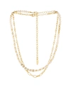 Ettika Set Of 2 Freshwater Pearl And Chain Necklaces In Gold-plated