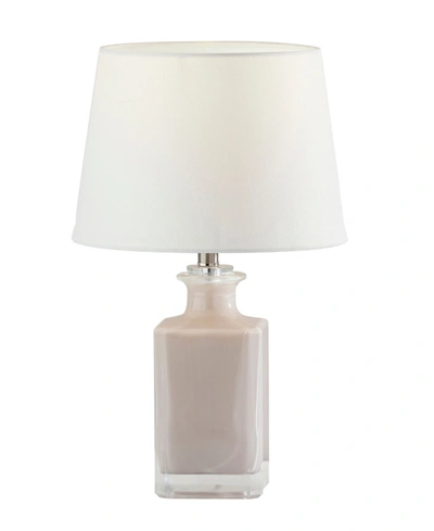 Adesso Glass Table Lamp In Light Purple Glass