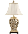 STYLECRAFT STYLECRAFT OPEN-LACE SCROLL TABLE LAMP, CREATED FOR MACY'S