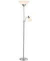 ADESSO PIEDMONT STEEL TORCHIERE FLOOR LAMP