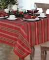 ELRENE SHIMMERING PLAID 60" X 120" TABLECLOTH