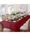 Elrene Barcelona Damask Oblong Tablecloth, 60" X 144" In Burgundy