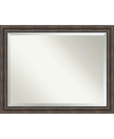 Amanti Art Rustic Pine 45x35 Bathroom Mirror