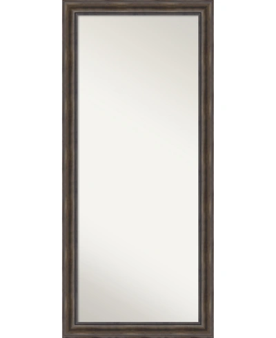 Amanti Art Rustic Pine Wood 29x65 Floor-leaner Mirror
