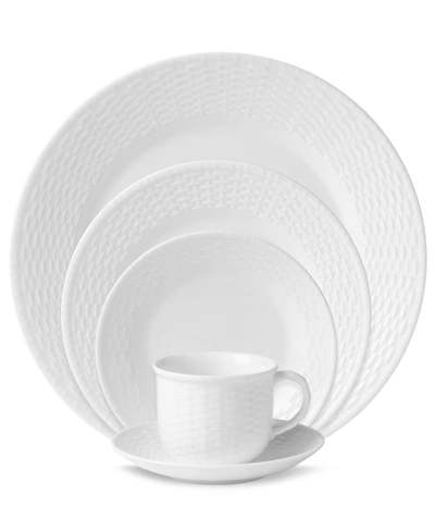 Wedgwood Dinnerware, Nantucket Basket 5 Piece Place Setting In White