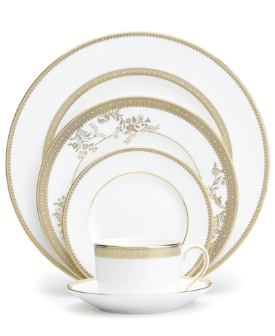 Vera Wang Wedgwood Dinnerware, Lace Gold 5 Piece Place Setting