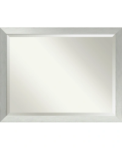 Amanti Art Brushed Sterling 32x26 Wall Mirror