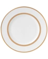 VERA WANG WEDGWOOD DINNERWARE, LACE GOLD DINNER PLATE