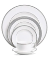 VERA WANG WEDGWOOD DINNERWARE, GROSGRAIN 5 PIECE PLACE SETTING