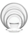 Noritake Dinnerware, Crestwood Platinum 5 Piece Place Setting