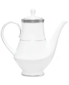 Noritake Dinnerware, Crestwood Platinum Coffee Pot