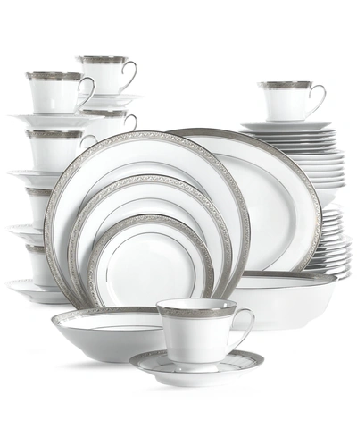 Noritake Crestwood Platinum 50-pc. Set, Service For 8