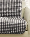 SURE FIT SURE FIT VELVET DELUXE PET ARMLESS LOVESEAT SLIPCOVER WITH SANITIZE ODOR RELEASE