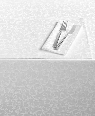 Lenox Opal Innocence Oblong 60" X 120" Tablecloth In White
