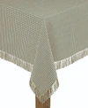 LINTEX HOMESPUN SAGE 100% COTTON TABLECLOTH 60"X102"