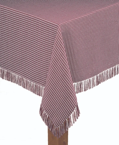 Lintex Homespun Wine 100% Cotton Tablecloth 52"x52"