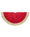 Kurt Adler 60-inch Red And Gold Ornament Tree Skirt