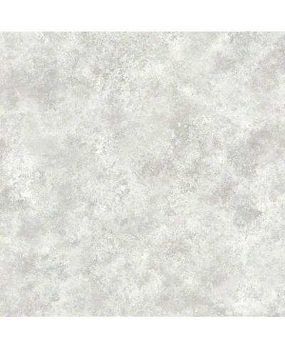 Advantage 20.5" X 369" Leon Plaster Texture Wallpaper In Silver