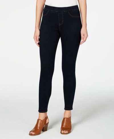 Style & Co Petite Pull-on Jeggings, Created For Macy's In Rinse