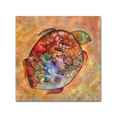 Trademark Global Oxana Ziaka 'turtle' Canvas Art In Multi