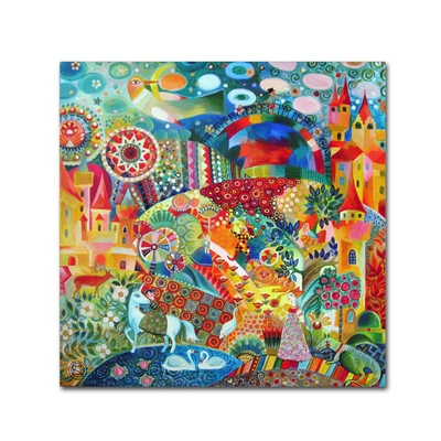 Trademark Global Oxana Ziaka 'unicorn' Canvas Art In Multi