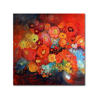 Trademark Global Oxana Ziaka 'red Nature Morte' Canvas Art In Multi