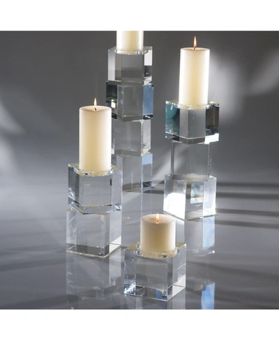 Global Views Escalier Pillar Candleholder Small