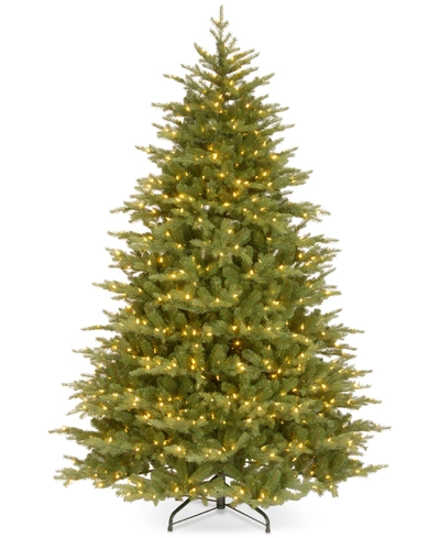 National Tree Company 7.5' "feel Real" Nordic Spruce Medium Hinged Christmas Tree With 900 Clear Lights