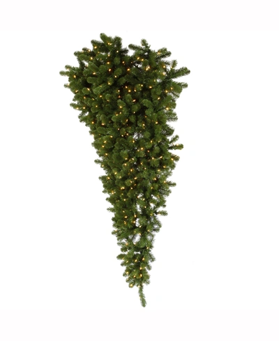 Vickerman 6 Ft American Upside Down Artificial Christmas Half Tree With 350 Clear Lights