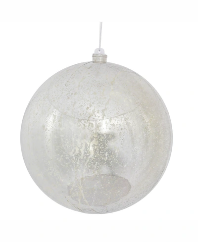 Vickerman 10" Silver Shiny Mercury Ball Ornament